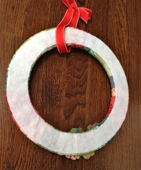 Diy Fabric Wrapped Wreath Jaime Costiglio