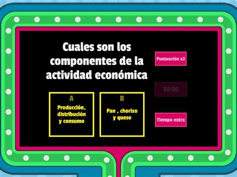 Actividades Económicas Gameshow quiz