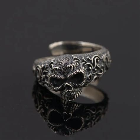 Aliexpress Buy Gothic Punk Skull Rings For Men And Women