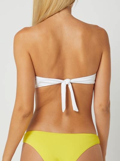 Karl Lagerfeld Beachwear Bikini Oberteil In Bandeau Form Weiss Online