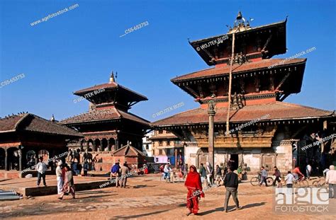 Nepal Patan Durbar Square Vishwanath Temple Temple Built In 1627