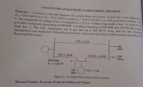 LOAD FLOW ANALYSIS BY GAUSS SEIDEL METHOD StudyX