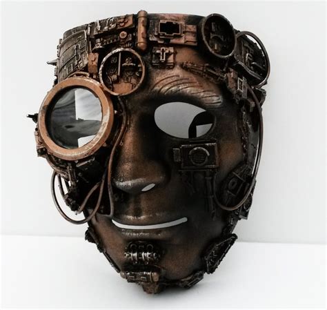 Steampunk Mask With Large Bionic Eye Steampunk Mask Steampunk Mask