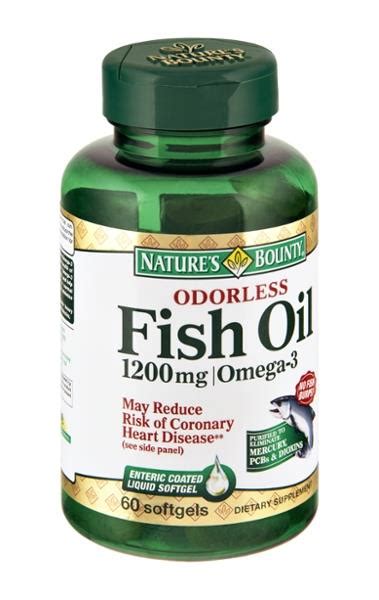 Natures Bounty Odorless Fish Oil 1200 Mg Softgels Hy Vee Aisles