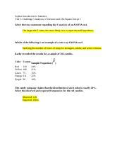 Sophia Introduction To Statistics Unit Challenge Pt Docx Sophia