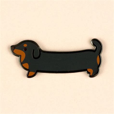 Dachshund Enamel Pin Wiener Dog Sausage Lapel Pin Brooch Badge Etsy