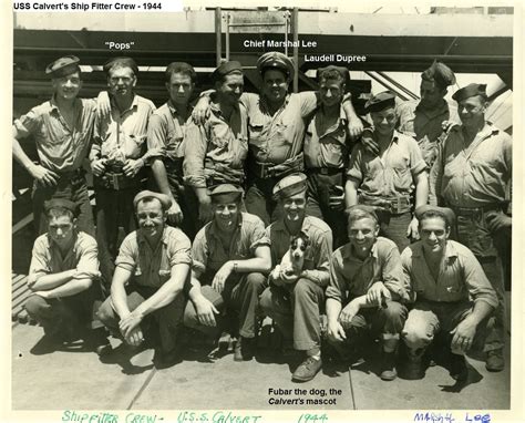 Ship Fitters Crew – 1944 | USS Calvert (APA-32)