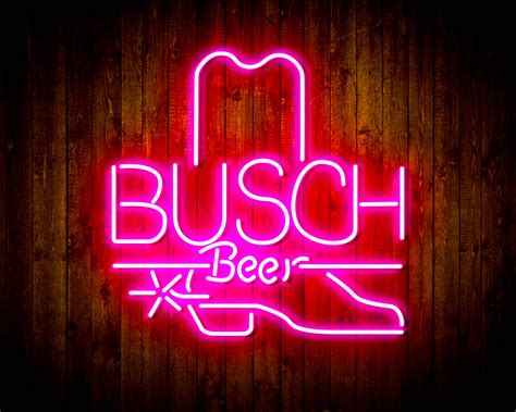 Busch Beer With Boot Handmade Led Neon Sign