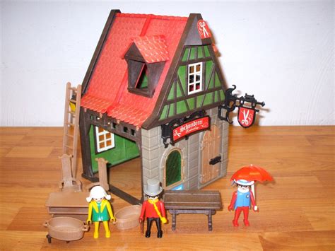 Playmobil Schneiderei Gr Nes Fachwerkhaus Ebay