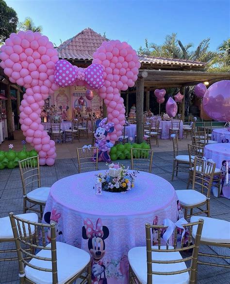 Pink Minnie Mouse Theme Birthday Party Ideas Photo 2 Of 12 Artofit