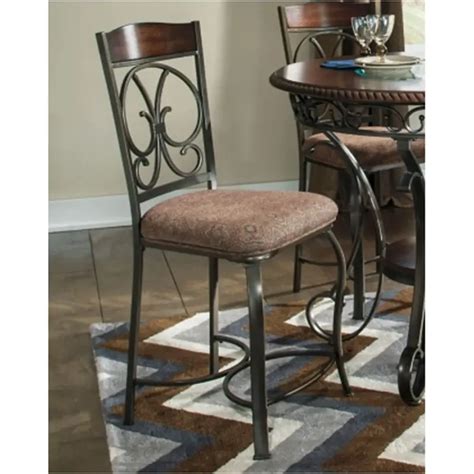 D329 124 Ashley Furniture Glambrey Brown Upholstered Barstool