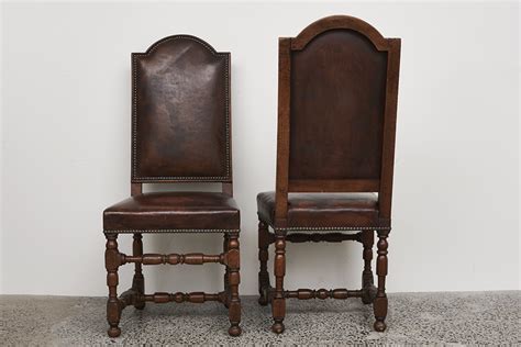 Pair Of Louis XIV Style Walnut Side Chairs Shapiro Auctioneers