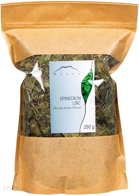 NANGA Epimedium grandiflorum liść 250g Horny Goat Weed Opinie i ceny