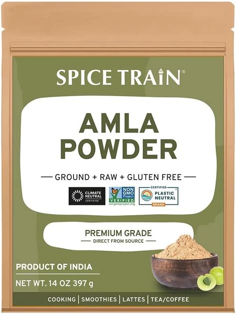 Spice Train Amla Powder G Oz Amalaki Indian Gooseberry Powder