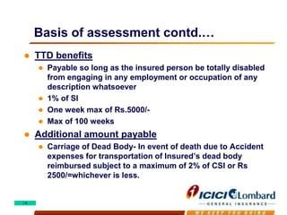 Group Personal Accident Policy From Icici Lombard Ppt