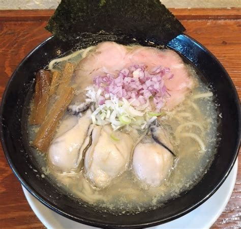 『カキ塩ラーメン 1200円』らーめん おおはしのレビュー ラーメンデータベース