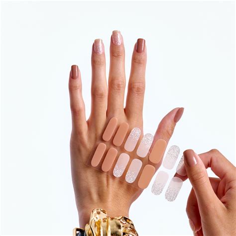 GEL IQ GEL NAIL STRIPS SPARKLING NUDE Depend Cosmetic