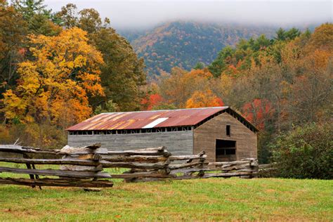 Rustic Barn Nestled In The Smokey Mountains By Digitalphotique On