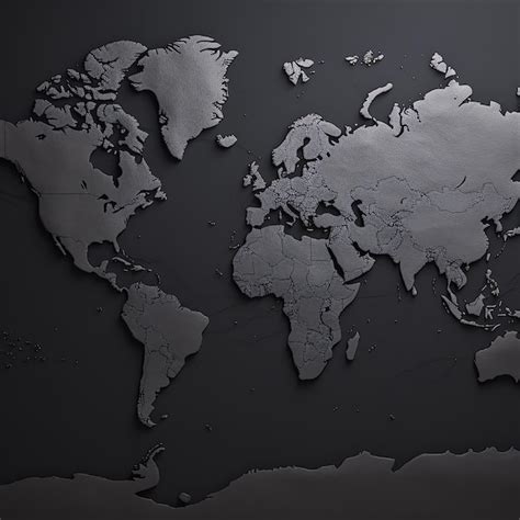 Um Mapa Do Mundo Foto Premium