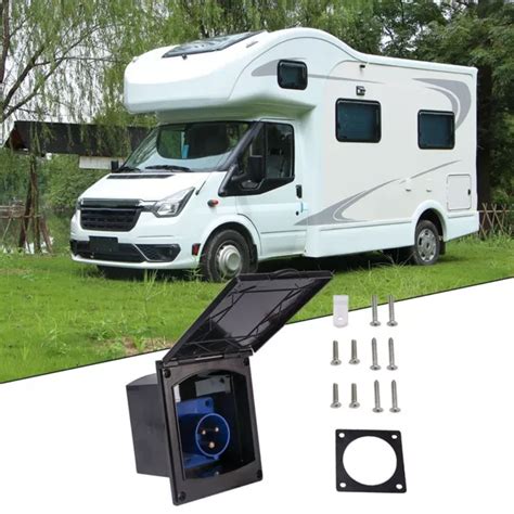 Prise De Raccordement Caravane Noire De Haute Qualit Pour Camping Car