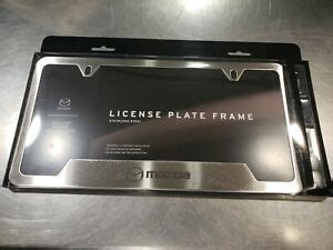 Genuine OEM Mazda License Plate Frames RealMazdaParts