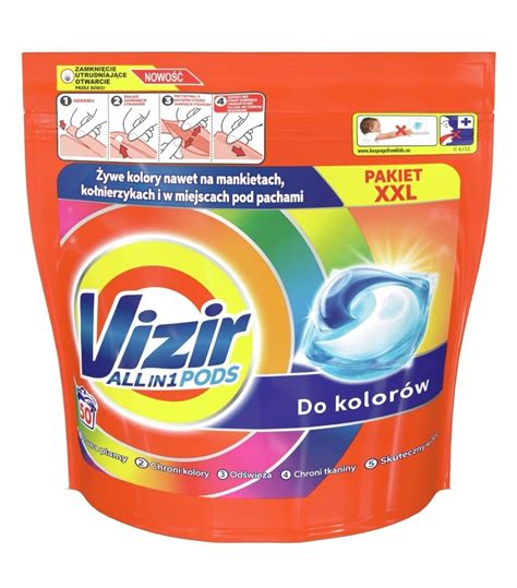 Vizir All In 1 PODS kapsułki do prania kolor 50szt 12903098760