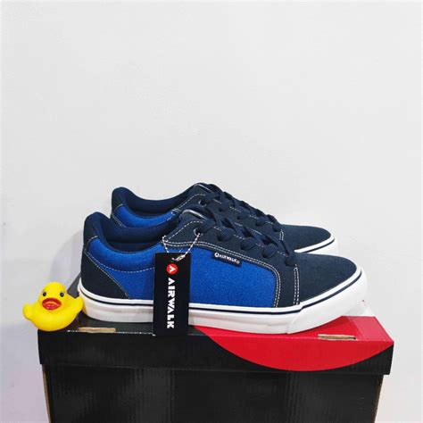 Jual Airwalk Navy Blue Mens Casual Sneakers Original Shopee Indonesia