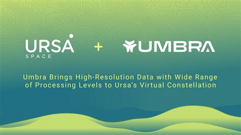 Umbra and Ursa Space Empower Global Market with Advanced SAR Analytics ...