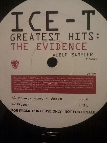 Ice T Greatest Hits The Evidence 2000 Vinyl Discogs