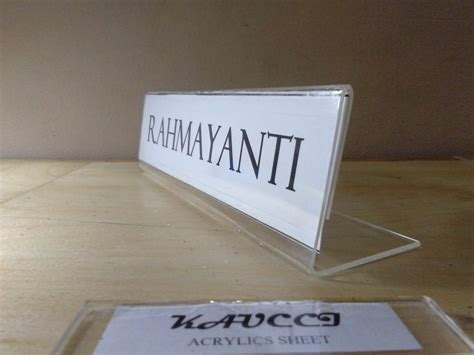 Jual Acrylic Papan Nama Meja Rahmayanti Di Lapak KAUCCI Acrylics Sheet