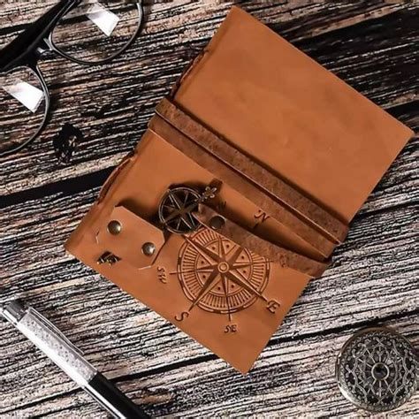 Classic Key Bound Retro Vintage Leather Writing Journal Notebook A5 At