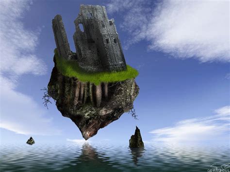 Floating Rock By Kaolincash On Deviantart