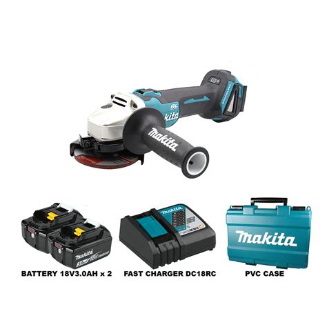 Makita Dga Rfe Mm V Cordless Angle Grinder Totalwell