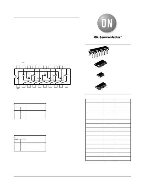 Act Datasheet Pages Onsemi Octal Buffer Line Driver With