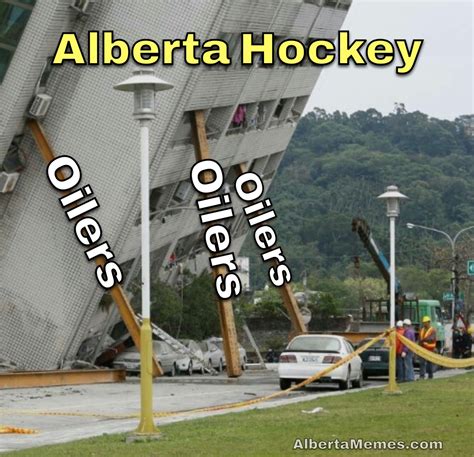 Edmonton Oilers are holding Alberta up hockey up meme - Alberta Memes