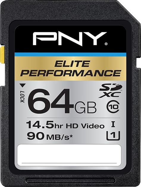 Amazon Pny Elite Performance Gb High Speed Sdxc Class Uhs I