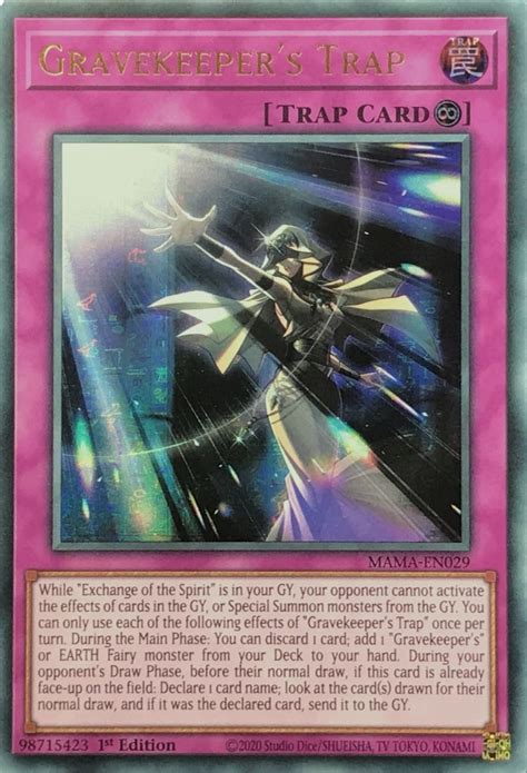 Gravekeeper S Trap Ultra Pharaoh S Rare Magnificent Mavens YuGiOh