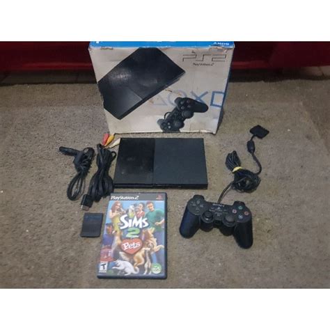 Playstation 2 Slim Bloqueado Completo C caixa Escorrega o Preço