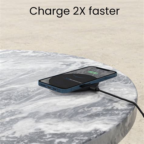 Techsmarter 15w Fast Wireless Charger And 18w Usb Wall Charger For Iphone