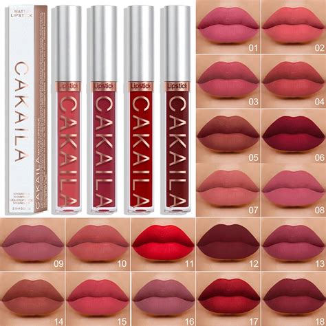 Brillo de labios Nude lápiz labial líquido mate de 18 colores