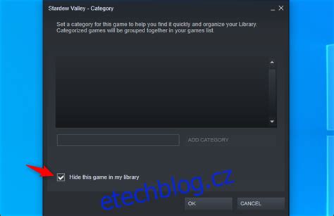 Jak skrýt hry které hrajete na Steamu