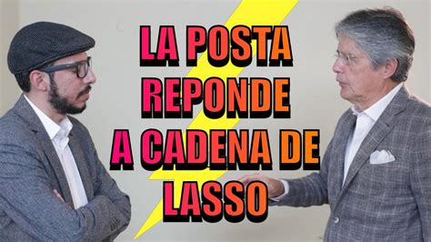 ANDERSON BOSCAN De La POSTA Responde A Guillermo Lasso YouTube