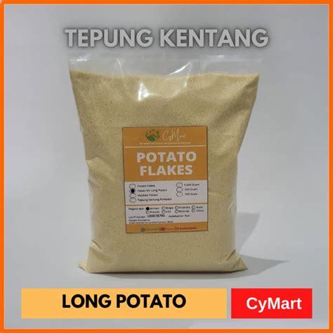 Jual Tepung Kentang Potato Flakes 1000gr Khusus Untuk LONG POTATO