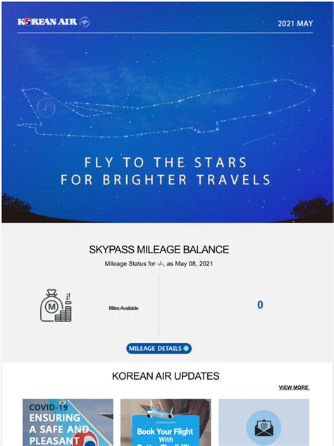 Korean Air Korean Air Your Skypass Insight May Milled