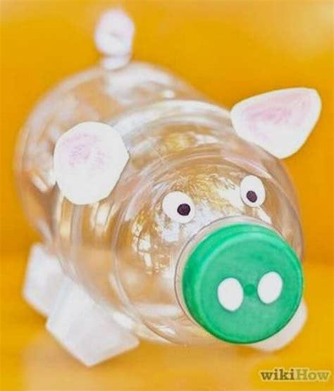 Plastic Bottle Piggy Bank - All Free Crafts