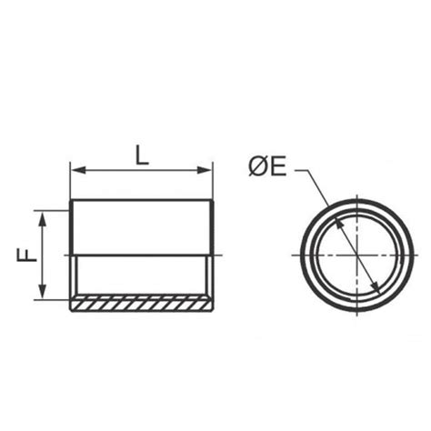 Manchon pour tubes Oter en acier galvanisé Femelle 3 4 27105