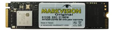 Disco Ssd M 2 Markvision 512gb Pcie Gen3 X4 Bulk