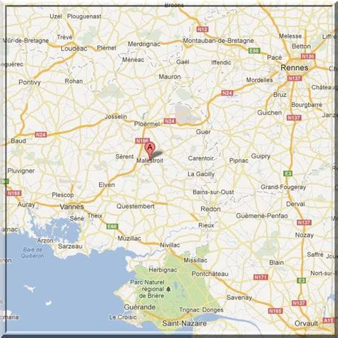 Morbihan Malestroit Position Glise Fortifi E Sur Carte Ch Teau