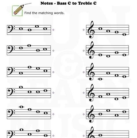 Bass And Treble Clef Worksheets - Worksheets Master