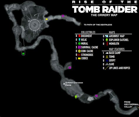 Rise Of The Tomb Raider Maps